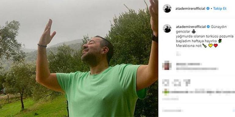 Ata Demirerden türkücü pozu
