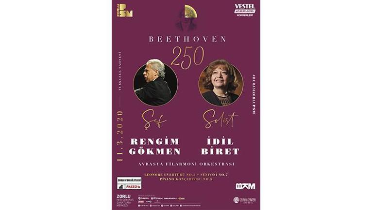 Avrasya Filarmoniden Beethovenin 250. doğum yılı konseri