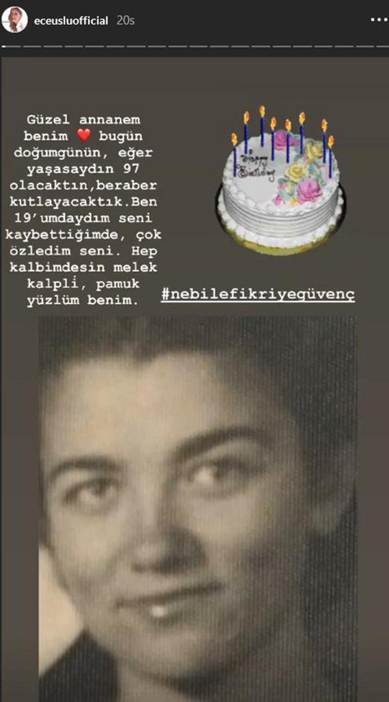 Ece Uslu takipçilerini duygulandırdı