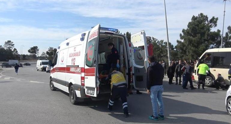 Geriye bu görüntü kaldı Minibüsün altından çıkarıldı...