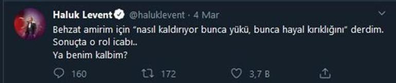 Haluk Leventin hayal kırıklığı: Ya benim kalbim