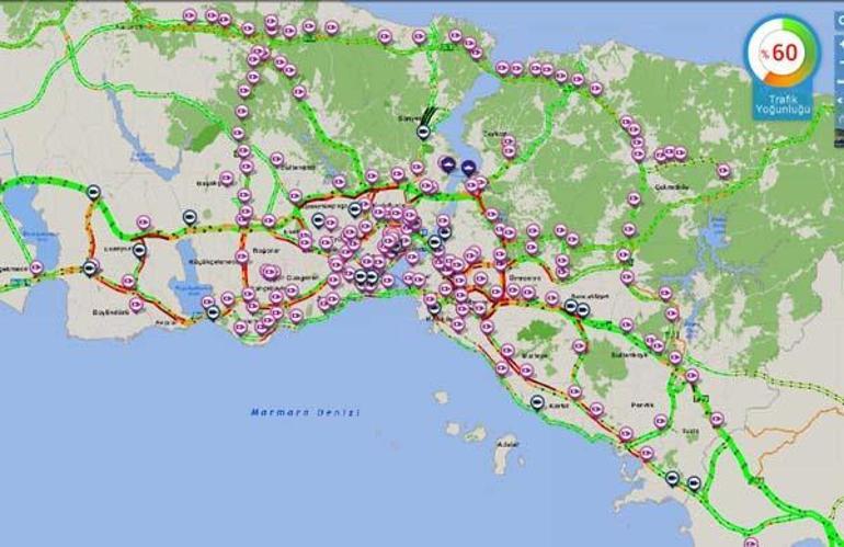 İstanbul trafiğine Corona virüsü etkisi