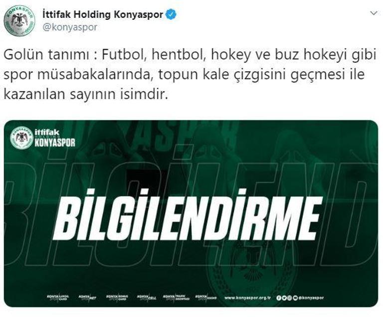 Konyaspordan gol göndermesi Fenerbahçe...