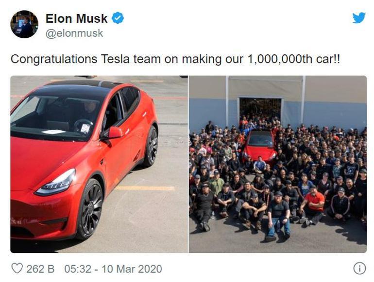 1 milyon elektrikli araba