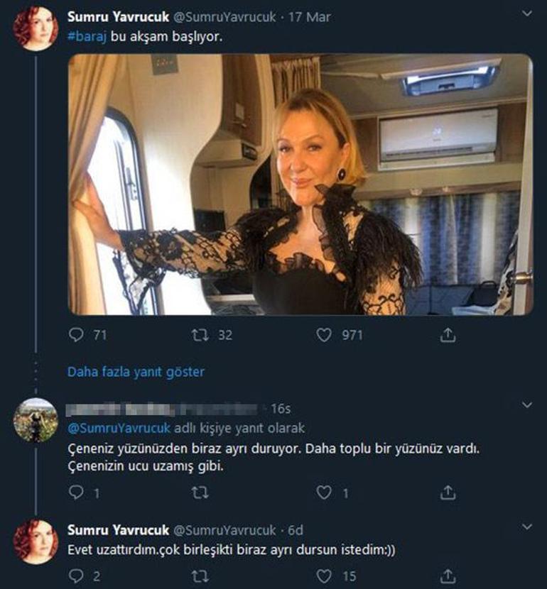 Sumru Yavrucuk’tan çene cevabı