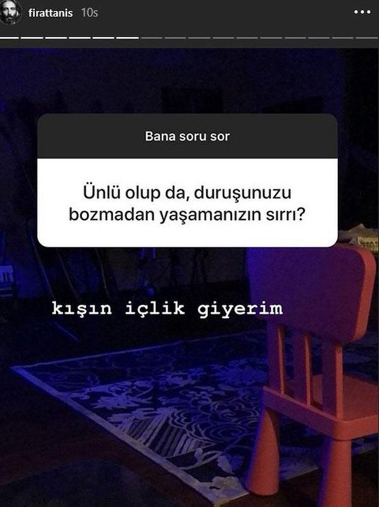 Fırat Tanışın esprili cevapları takipçilerini güldürdü