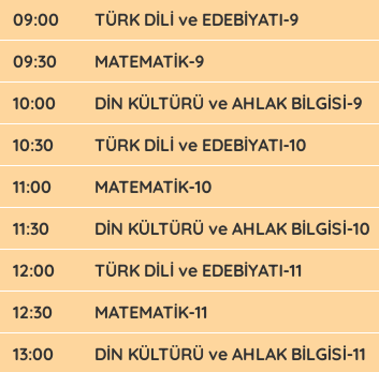 Uzaktan Eğitim ders saatleri | Uzaktan eğitim saat kaçta başlıyor, saat kaçta bitiyor