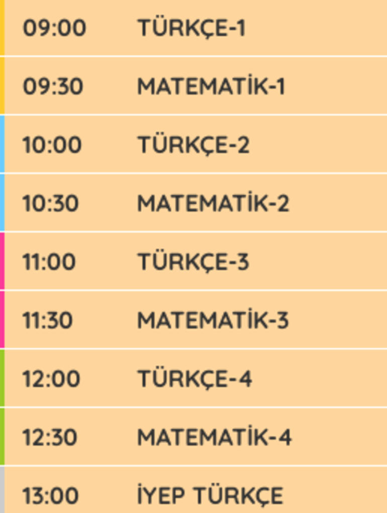 Uzaktan eğitimde 2. gün Uzaktan eğitim nasıl izlenir, hangi kanalda İlkokul - ortaokul - lise ders saatleri