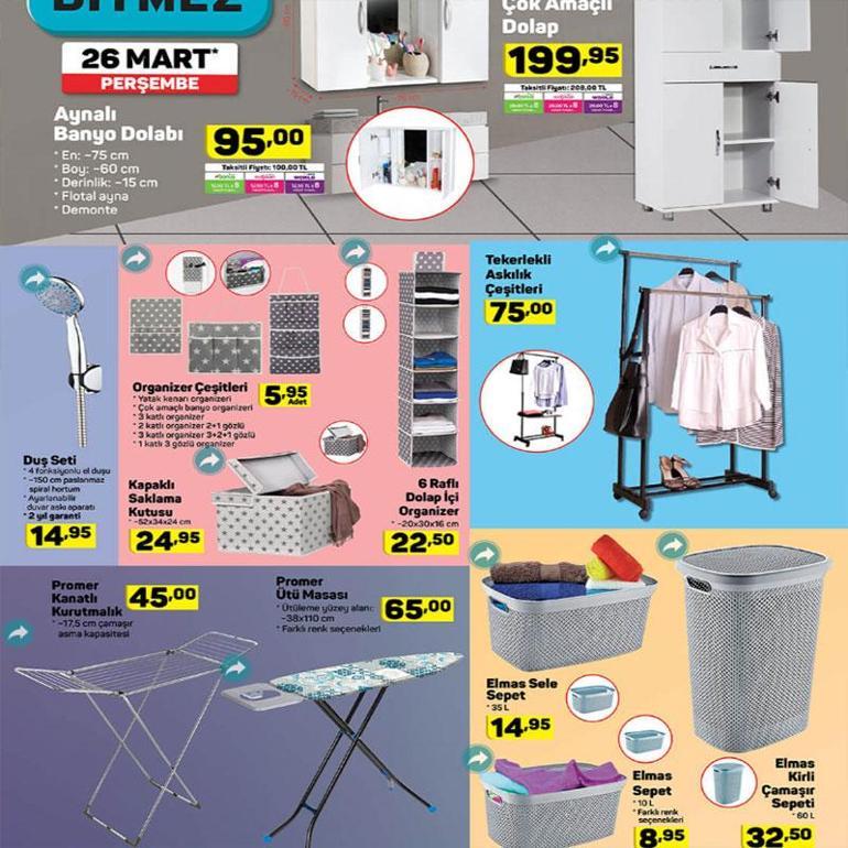 A 101 aktüel katalog 26 Mart 2020 Perşembe indirimleri