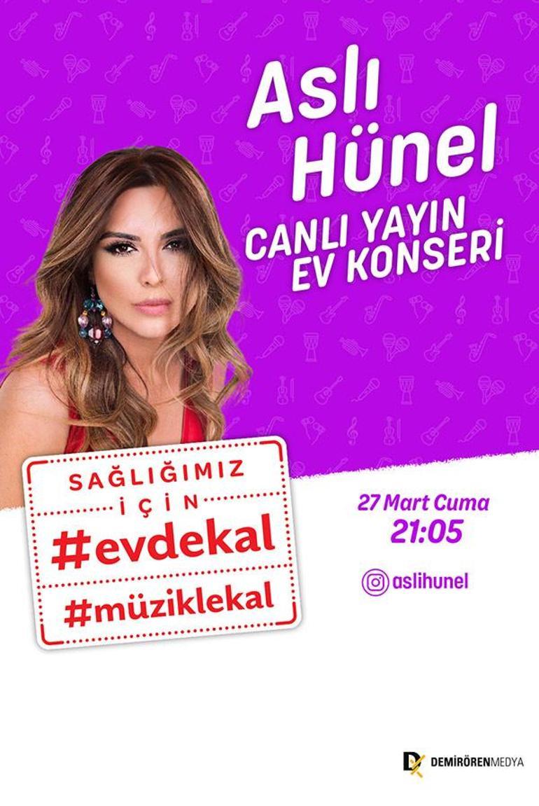 Evde Kal çağrısında sıra Aslı Hünel’de