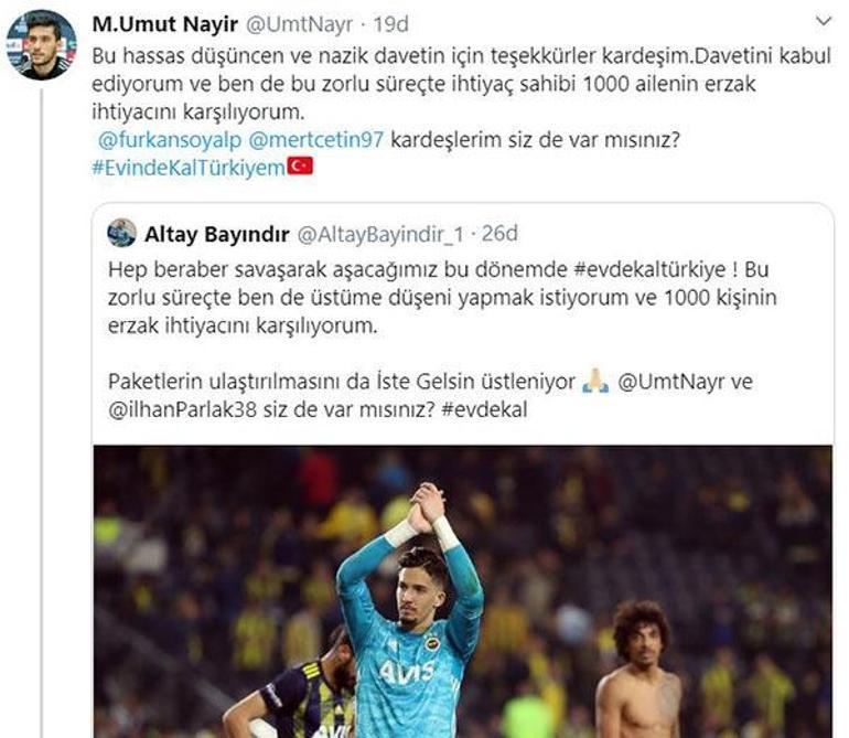 Altay Bayındırdan alkışlanacak hareket