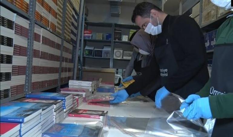 Ümraniye Belediyesi, dezenfekte ettiği 35 bin kitabı evlere tek tek dağıtacak