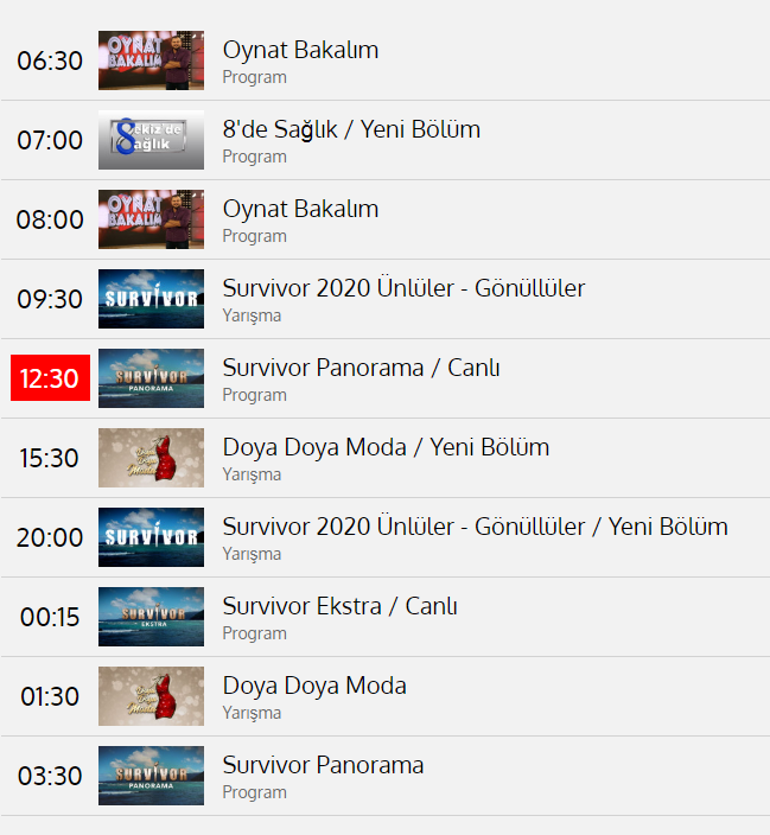 Doya Doya Moda neden yok Doya Doya Moda saat kaçta başlayacak TV8 yayın akışı Salı