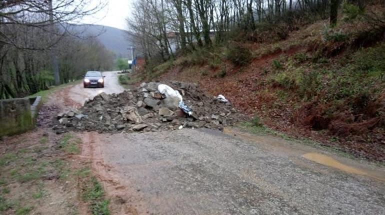 Corona virüs önlemleri İki kenti birbirine bağlayan yol böyle kapatıldı