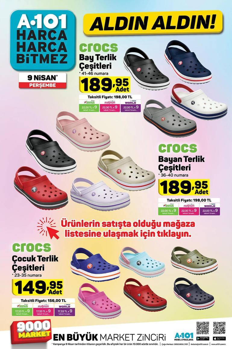 A 101 bugün A 101 mağazalarına ait 9 Nisan aktüel katalog