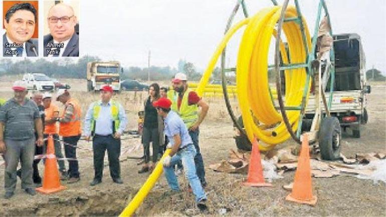 Hacı Ömerli’ye de doğalgaz verildi