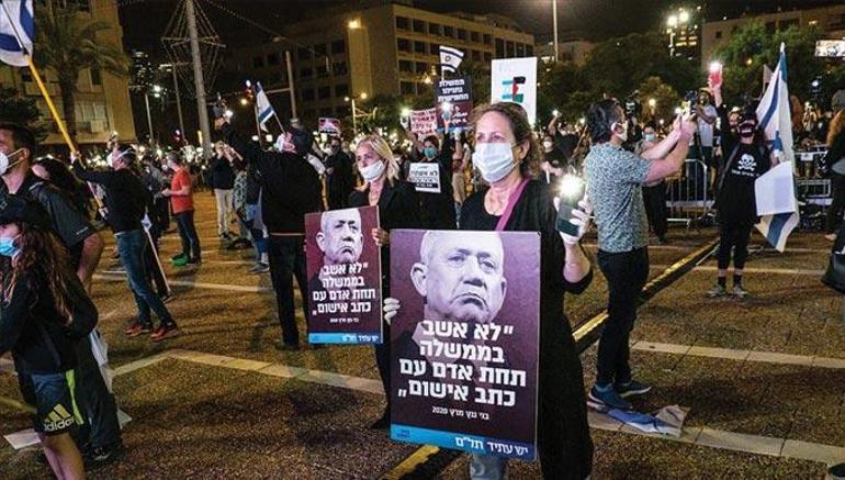 Covid-19a rağmen Netanyahu karşıtı gösteriler sürüyor