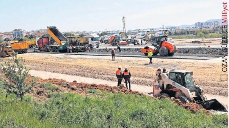 Hastane yolu asfaltlanıyor