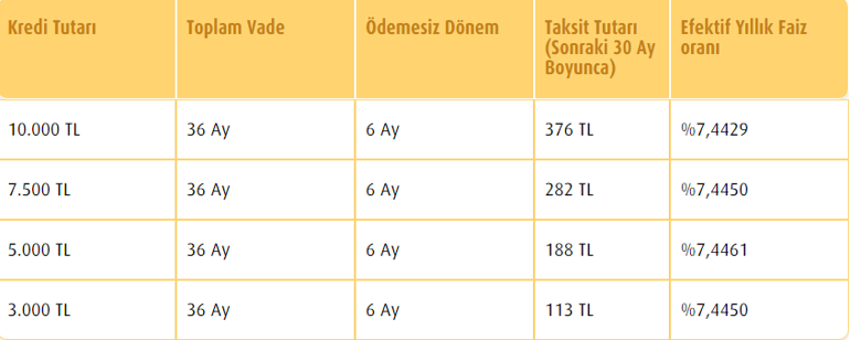 Temel İhtiyaç Kredisi Vakıfbank, Halkbank, Ziraat Bankası başvuru ekranları | 6 ay ödemesiz ihtiyaç kredisi başvuru sorgulama geri ödeme tablosu