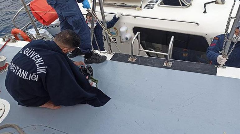 Bodrumdan Yunanistana sörf tahtasıyla geçmeye çalışan sığınmacı yakalandı