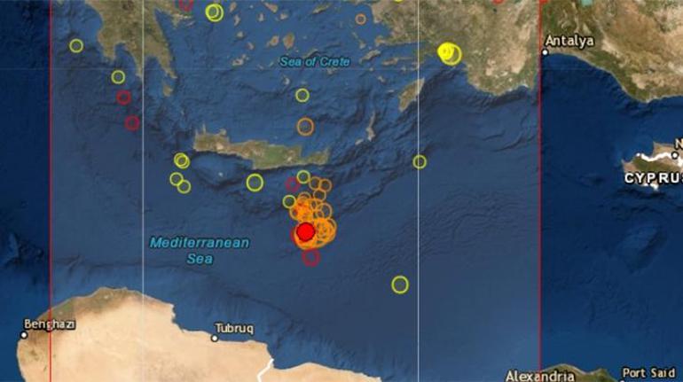 Son dakika Akdenizde bir deprem daha Büyüklüğü...