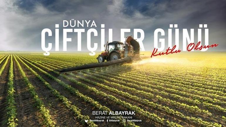 Bakan Albayraktan Dünya Çiftçiler Günü paylaşımı