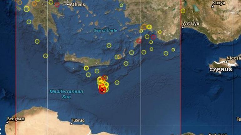 Son dakika Akdenizde korkutan deprem Büyüklüğü...