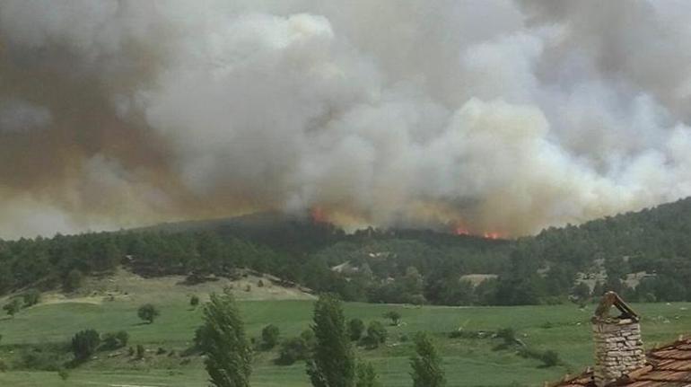 Son dakika Muğla ve Kütahyada ormanlık alanda korkutan yangın...