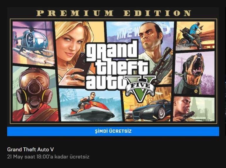 GTA 5i Epic Gamesten ücretsiz almak için son gün