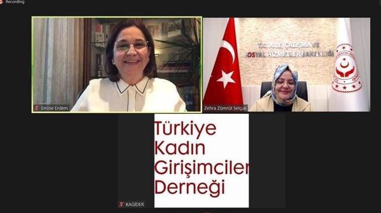 Bakan Selçuk KAGİDER Başkanı Erdem ile görüştü