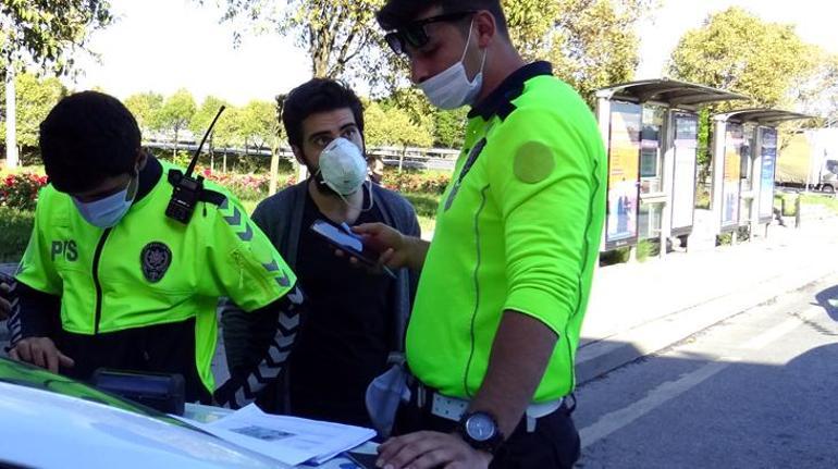 Polis noktasını görünce geri geri kaçmak istedi, çifte ceza yedi
