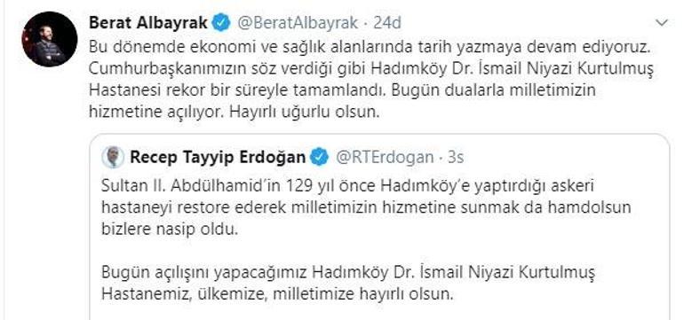 Bakan Albayrak: Ekonomi ve sağlık alanlarında tarih yazmaya devam ediyoruz