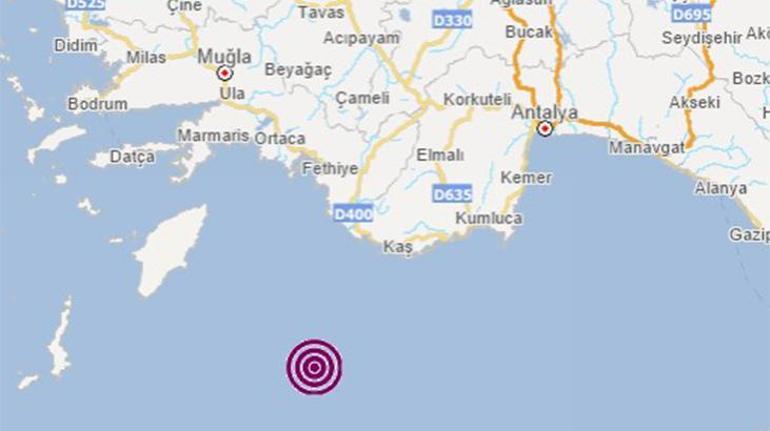 Son dakika haberleri: Akdenizde korkutan deprem Büyüklüğü...