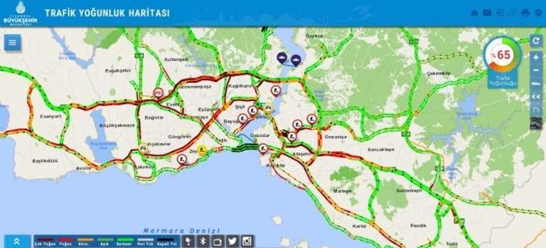 Son dakika... İstanbulda cuma trafiği yoğunluğu İşte son durum...
