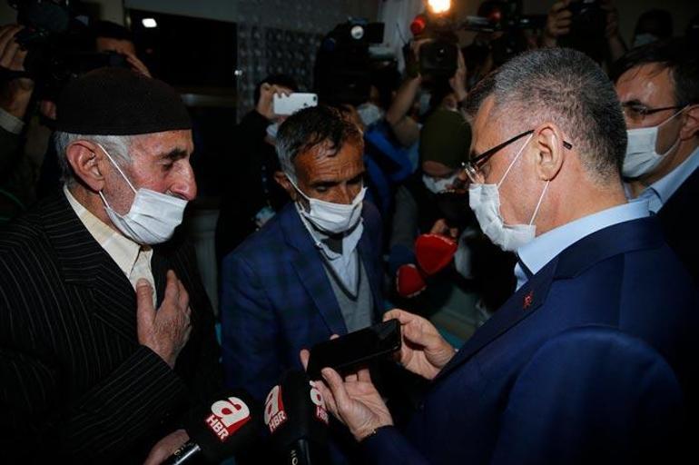 Cumhurbaşkanı Erdoğan, depremde şehit olan güvenlik korucusunun ailesine başsağlığı diledi