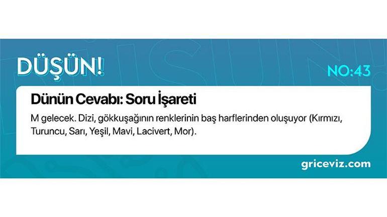 Günün bulmacası: Şifreli karakterler