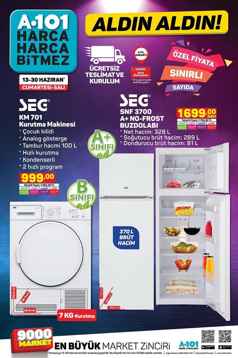 A101 mağazaları saat kaçta açılıyor/kapanıyor 18 Haziran A101 aktüel ürünler kataloğunda bu hafta hangi ürünler var