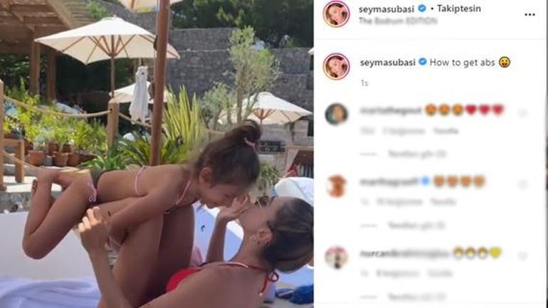 Şeyma Subaşıdan karın kası nasıl yapılır videosu