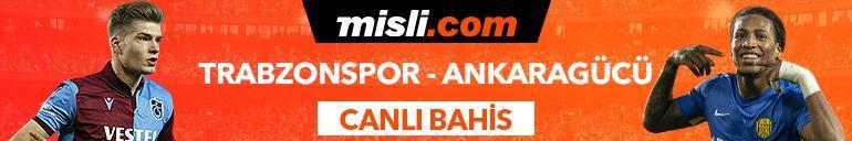 Trabzonspor - Ankaragücü maçı Tek Maç ve Canlı Bahis seçenekleriyle Misli.com’da
