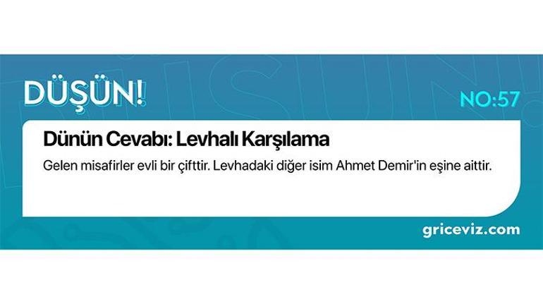 Günün bulmacası: Altınlı tercih
