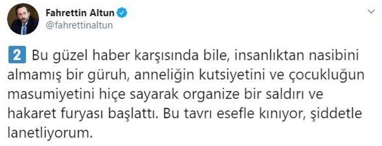 İletişim Başkanı Altundan çirkin paylaşımlara tepki