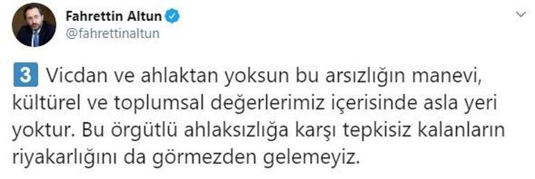 İletişim Başkanı Altundan çirkin paylaşımlara tepki