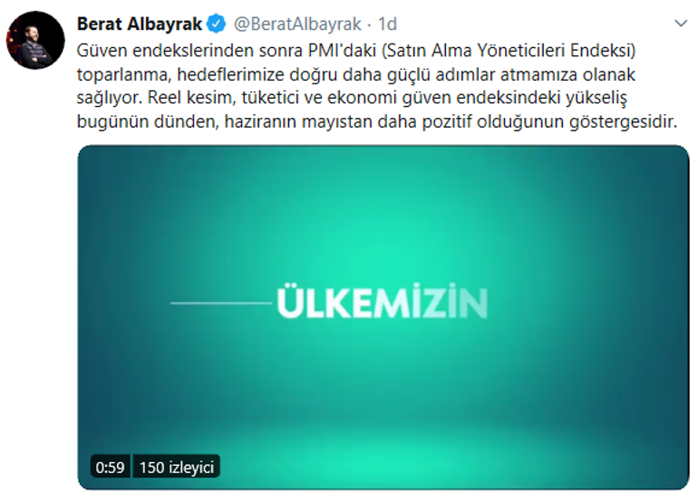 Son dakika: Bakan Albayraktan toparlanma açıklaması