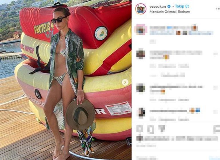 Ece Sükandan 43. yaşa özel poz