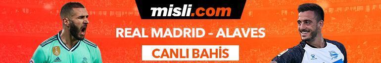 Real Madrid - Alaves maçı Tek Maç ve Canlı Bahis seçenekleriyle Misli.com’da