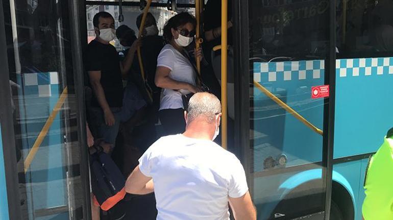 İstanbulda otobüsten 48 yolcu çıktı