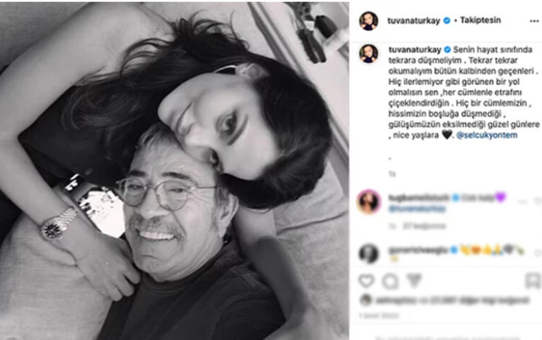 Tuvana Türkay kaç yaşında, nereli Tuvana Türkayın Selçuk Yöntem ile instagram paylaşımı