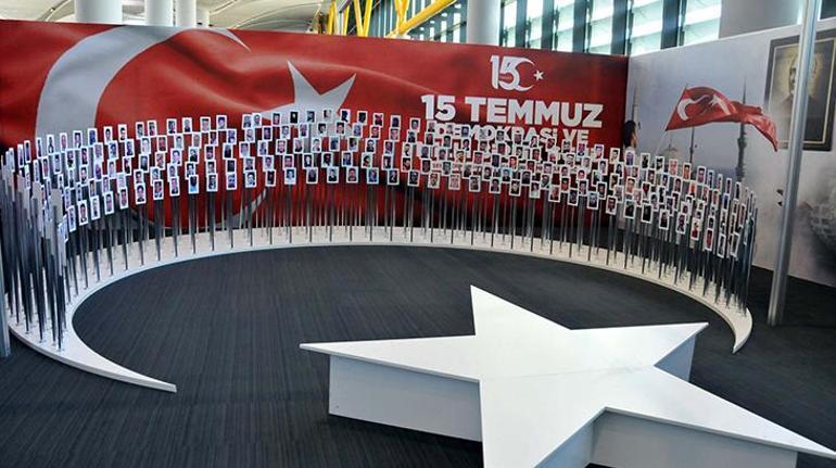 İstanbul Havalimanında 15 Temmuz sergisi