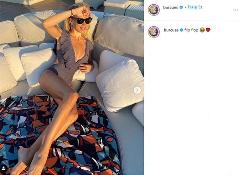 Burcu Esmersoydan tatil paylaşımları