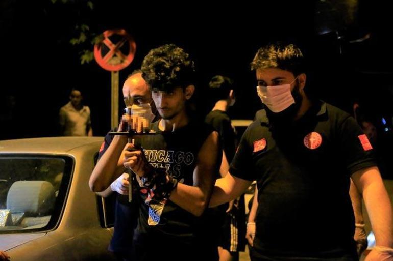 Korku dolu anlar Demir korkuluğu eline ok gibi saplandı